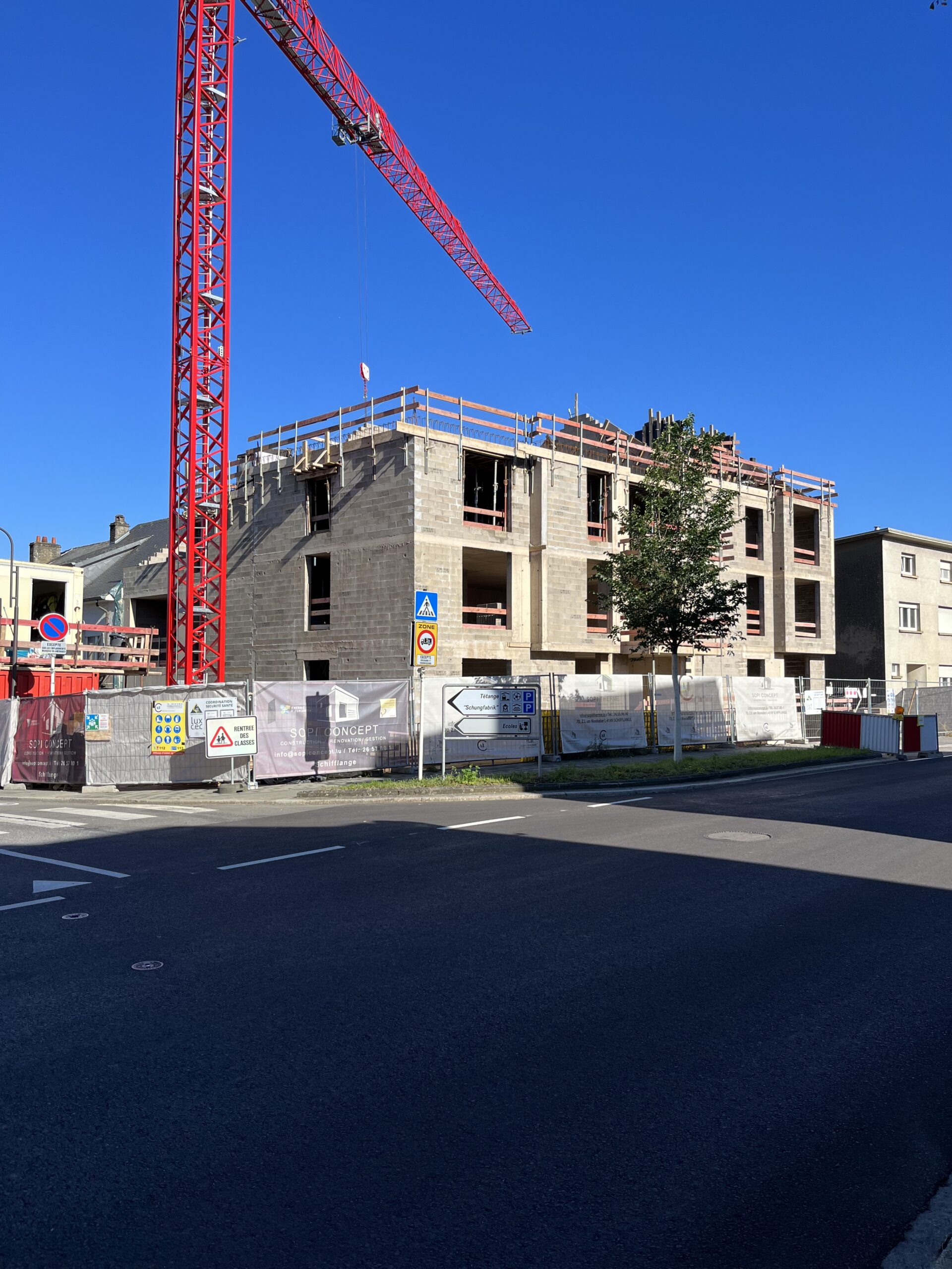 Projet de construction à Rumelange